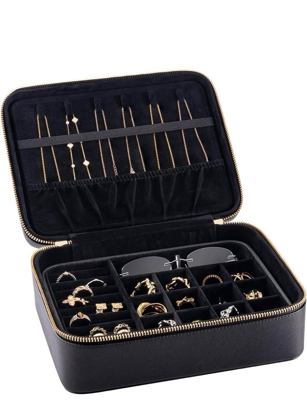 NIB Lignora Luxury Travel Jewelry Organizer for Men & Women,